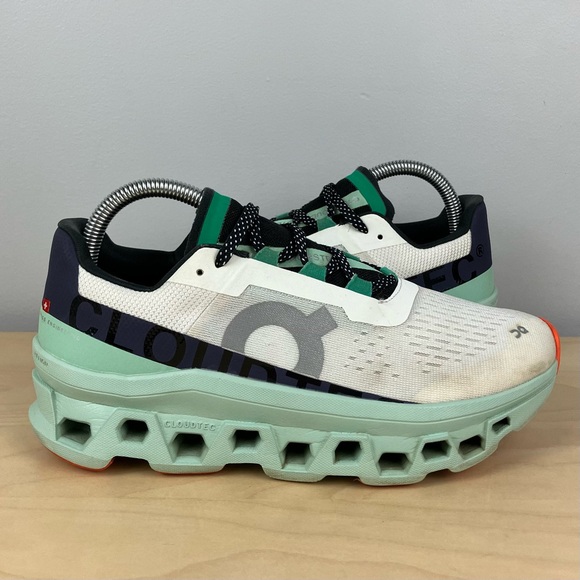 On Cloud Women’s Size 8.5 Cloudmonster White Multi Athletic Running Shoes - Picture 2 of 11